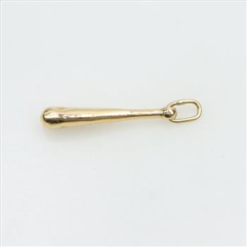 14kt Gold Baseball Bat Pendant