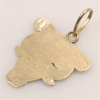 14kt Gold Basketball Team Pendant