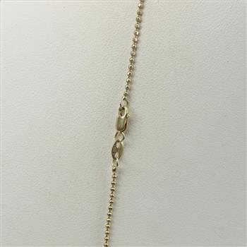 14kt Gold Bead Chain Necklace