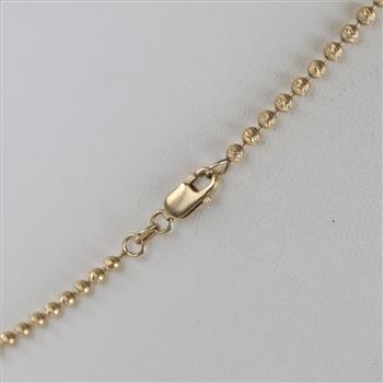 14kt Gold Bead Chain Necklace