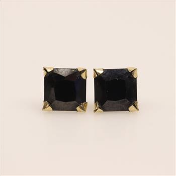14kt Gold Black Onyx Earrings