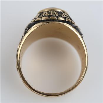 14kt Gold Black Stone Class Ring