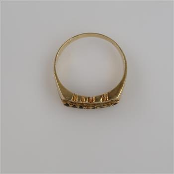 14kt Gold Black Stone Ring