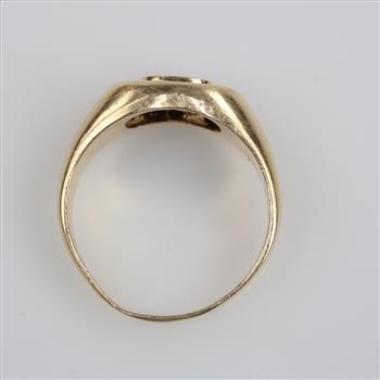 14kt Gold Blue Sapphire and Diamond Ring