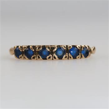 14kt Gold Blue Spinel Stone Ring