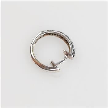 14kt Gold Blue Stone Earring
