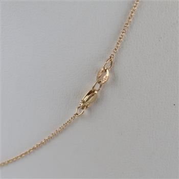 14kt Gold Blue Stone Necklace