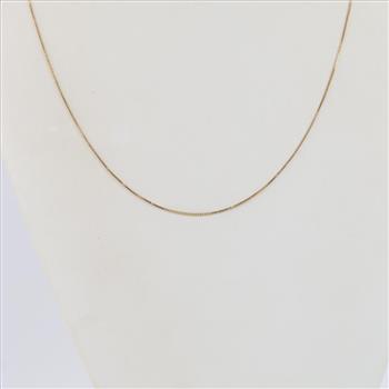 14kt Gold Box Chain Necklace