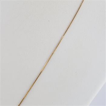 14kt Gold Box Chain Necklace