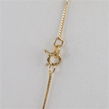 14kt Gold Box Chain Necklace