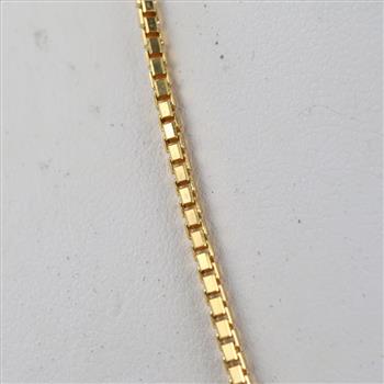 14kt Gold Box Chain Necklace