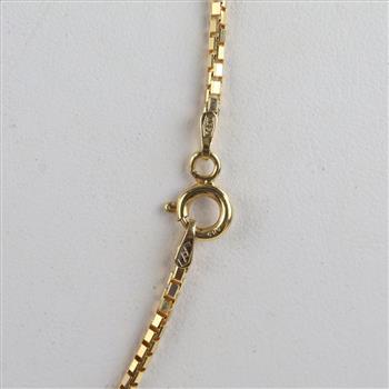 14kt Gold Box Chain Necklace