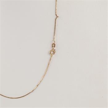 14kt Gold Box Chain Necklace