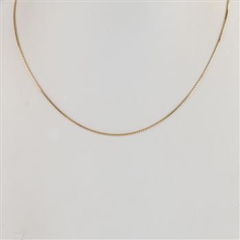 14kt Gold Box Chain Necklace
