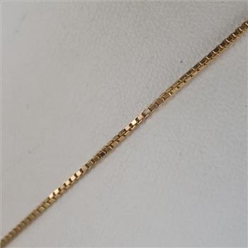 14kt Gold Box Chain Necklace