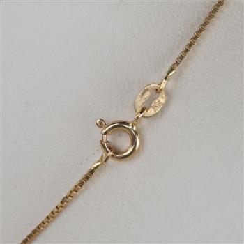 14kt Gold Box Chain Necklace