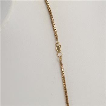 14kt Gold Box Chain Necklace