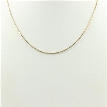 14kt Gold Box Chain Necklace