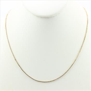 14kt Gold Box Chain Necklace