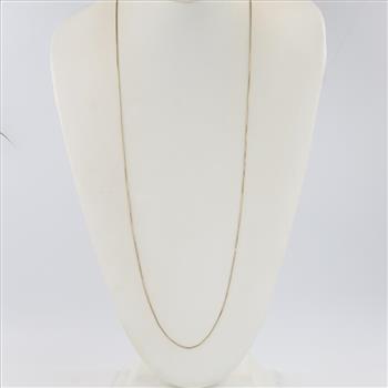 14kt Gold Box Chain Necklace