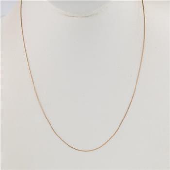 14kt Gold Box Chain Necklace