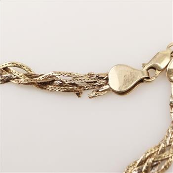 14kt Gold Braided Bracelet