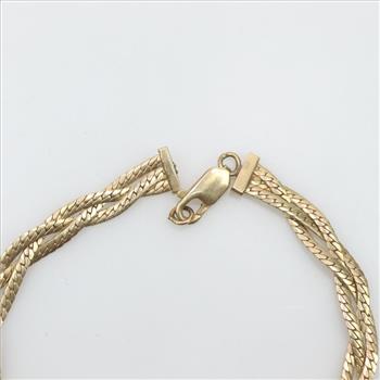 14kt Gold Braided Bracelet