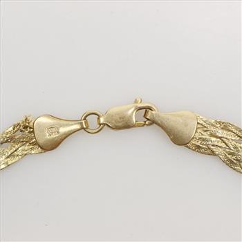 14kt Gold Braided Bracelet