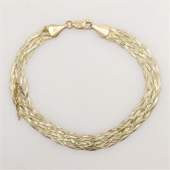 14kt Gold Braided Bracelet