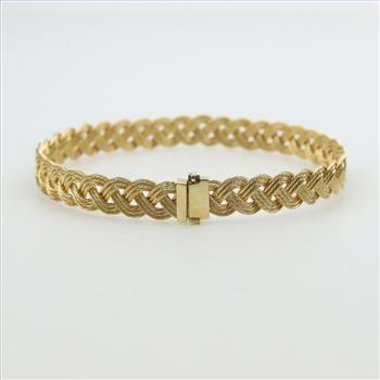 14kt Gold Braided Bracelet
