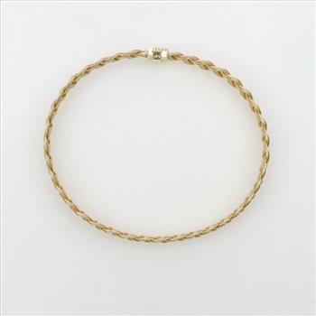 14kt Gold Braided Bracelet