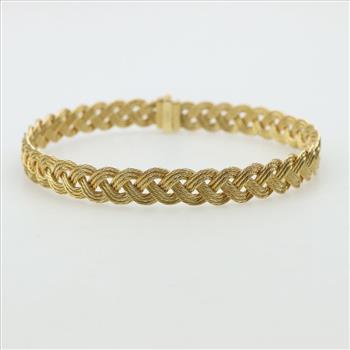 14kt Gold Braided Bracelet