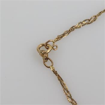14kt Gold Braided Serpentine Chain Bracelet