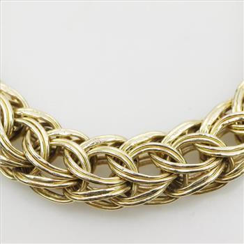 14kt Gold Byzantine Bracelet