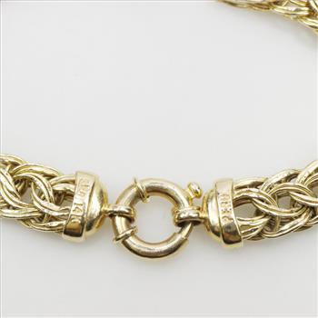 14kt Gold Byzantine Bracelet