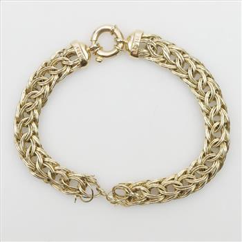14kt Gold Byzantine Bracelet