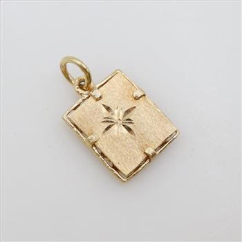 14kt Gold C Pendant