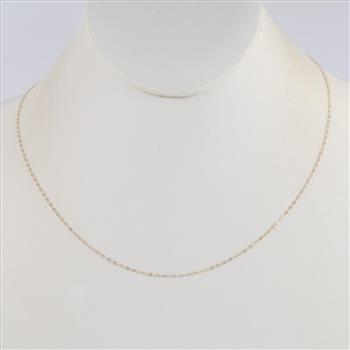 14kt Gold Cable Chain Necklace