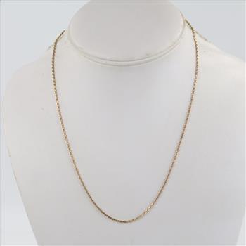 14kt Gold Cable Chain Necklace