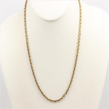 14kt Gold Cable Chain Necklace