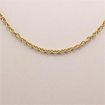 14kt Gold Cable Link Necklace