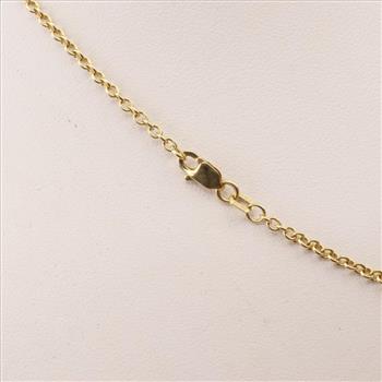 14kt Gold Cable Link Necklace