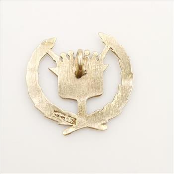 14kt Gold Cadillac Logo Pendant