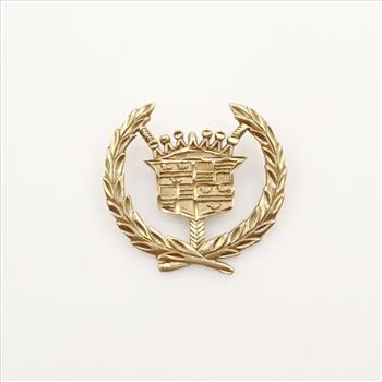 14kt Gold Cadillac Logo Pendant
