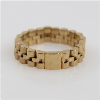 14kt Gold Chain Style Band