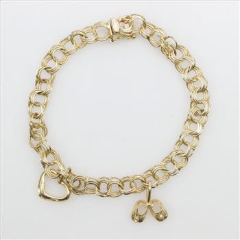 14kt Gold Charm Bracelet