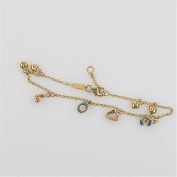 14kt Gold Charm Bracelet