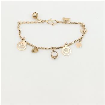 14kt Gold Charm Bracelet
