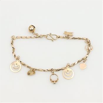 14kt Gold Charm Bracelet
