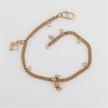 14kt Gold Charm Bracelet